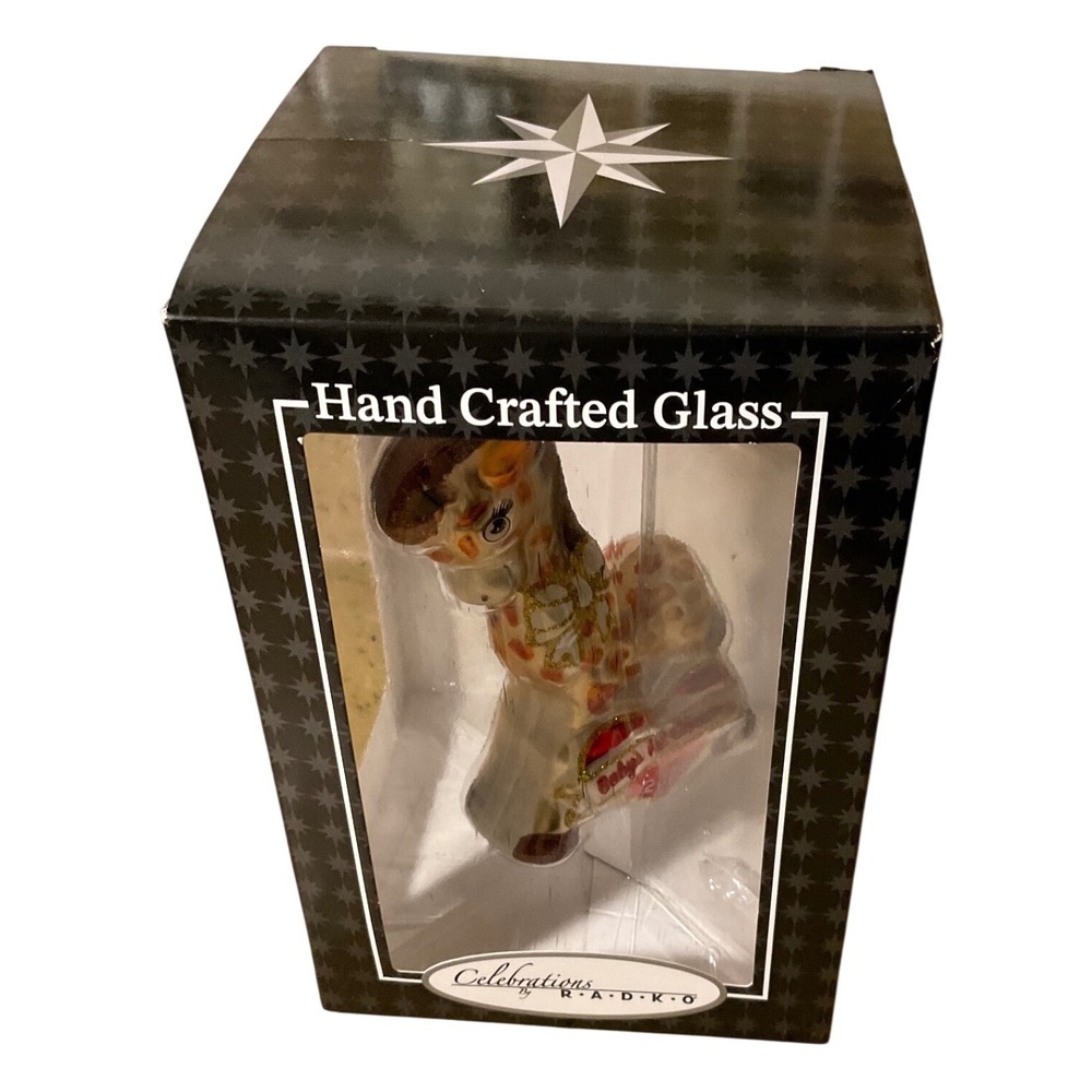 Celebrations By Radko Tabletop Sculpture Unisex OS Multicolor Excellence Giraffe